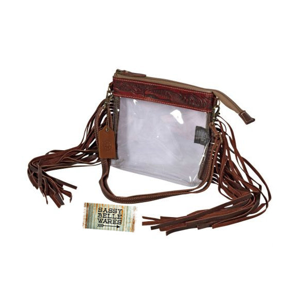 Myra Bag Intricate Clear Fringe Bag