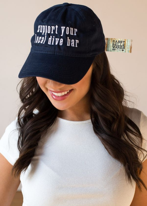 Support Your Local Dive Bar Hat - Navy
