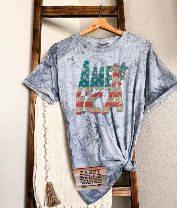 America Stars and Stripes Tee
