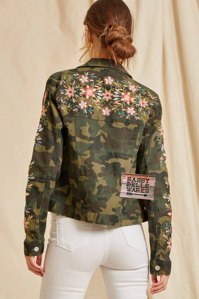 Camo Floral Jacket
