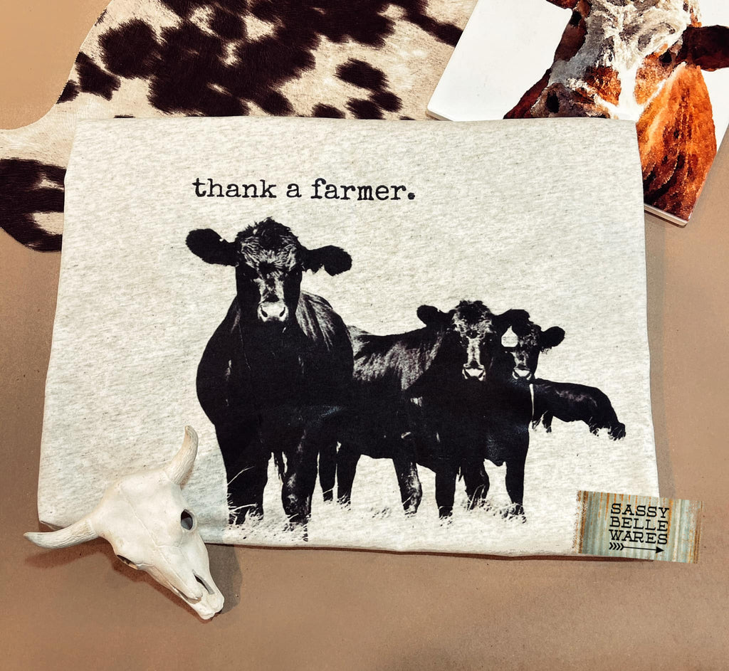 Thank a Farmer Cow Tee
