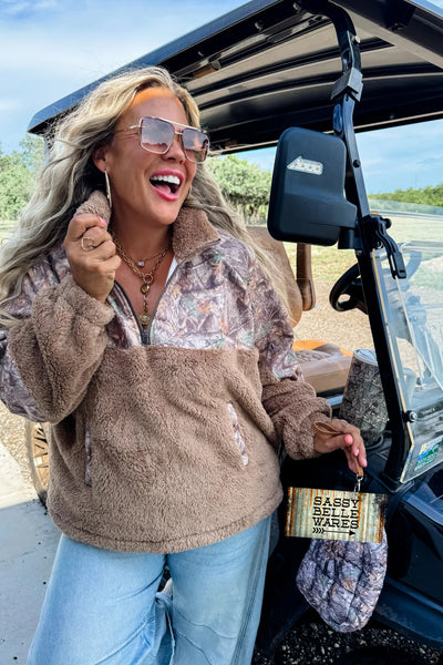 Camo Sherpa Pullover - PRE ORDER