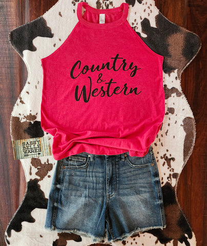 Country & Western Tank - Red