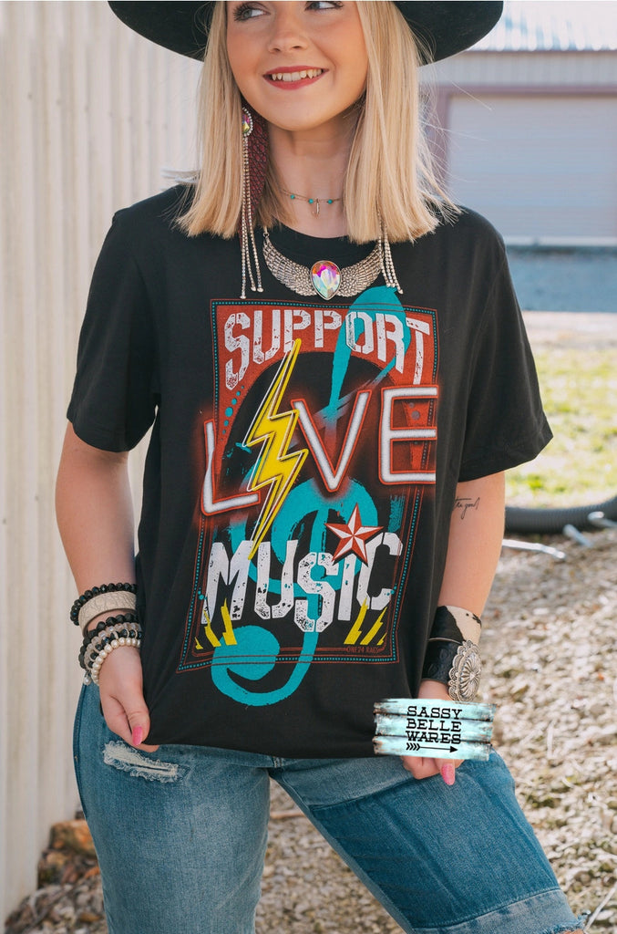 Support Live Music Tee
