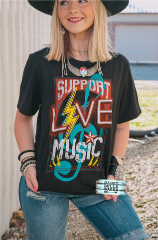 Support Live Music Tee