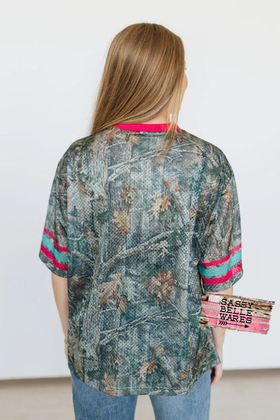 Camo and Pink Cowboy Jersey