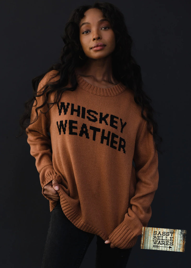 Whiskey Weather Sweater - Brown