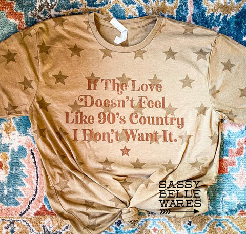 90s Country Love Stars Tee