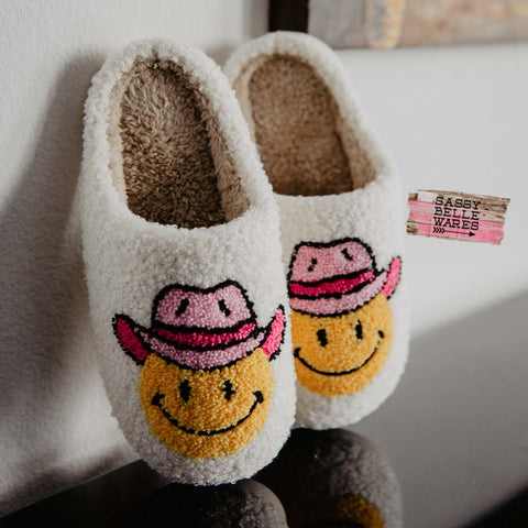 Cowboy Cowgirl Hat Slippers