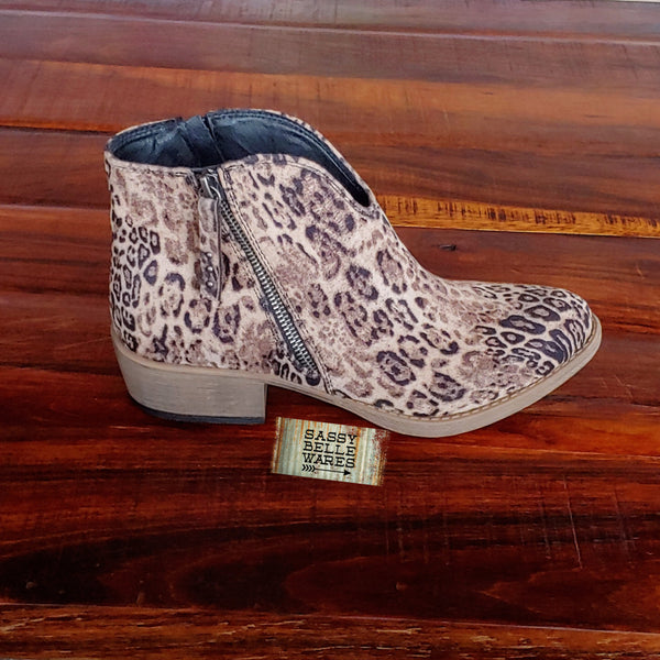 Very G Divine Leopard Booties - Light Taupe