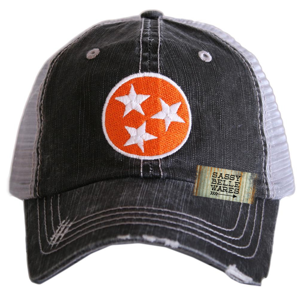 Tennessee Tri Stars Hat - Orange and White