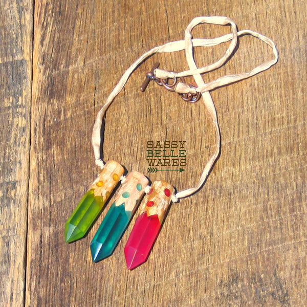 As Seen on Teachers Colored Pencils Necklace