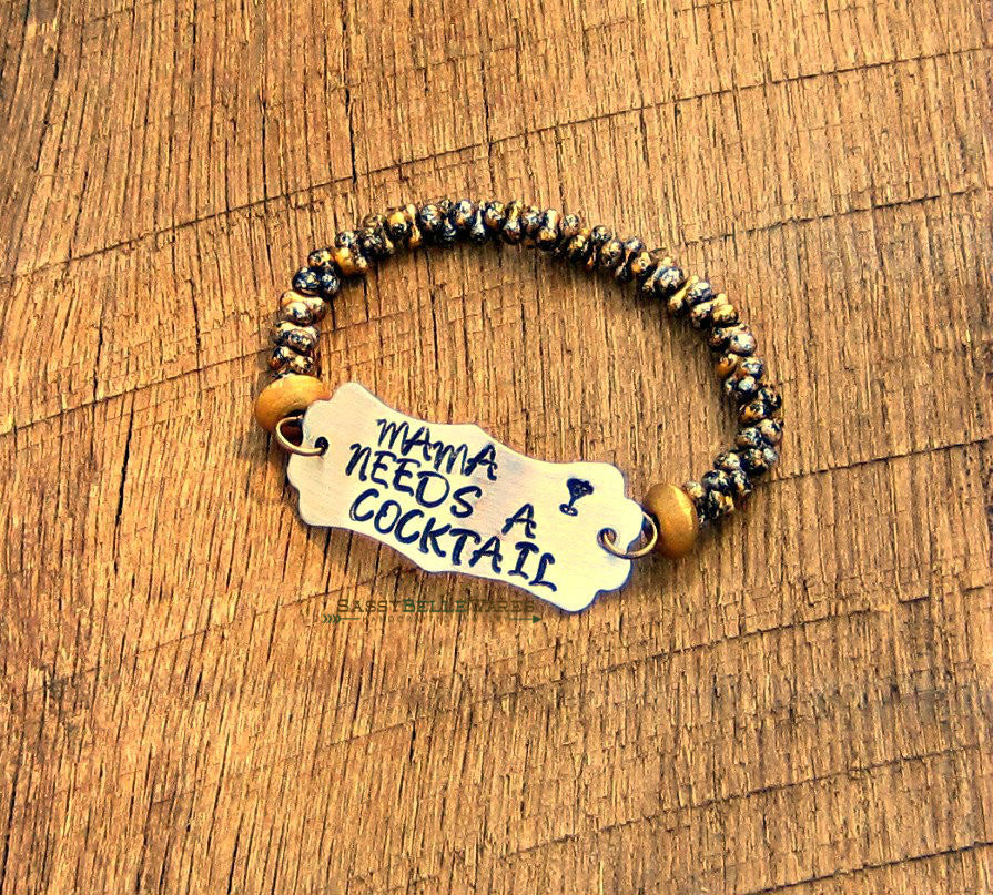 Mama Needs a Cocktail Bracelet