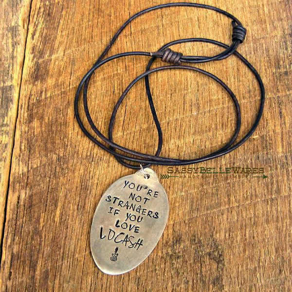 You're Not Strangers If You Love LOCASH Leather Necklace