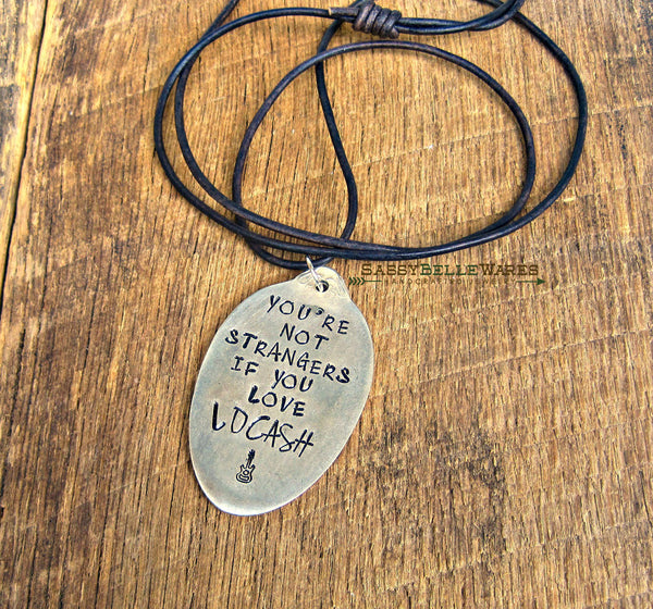 You're Not Strangers If You Love LOCASH Leather Necklace