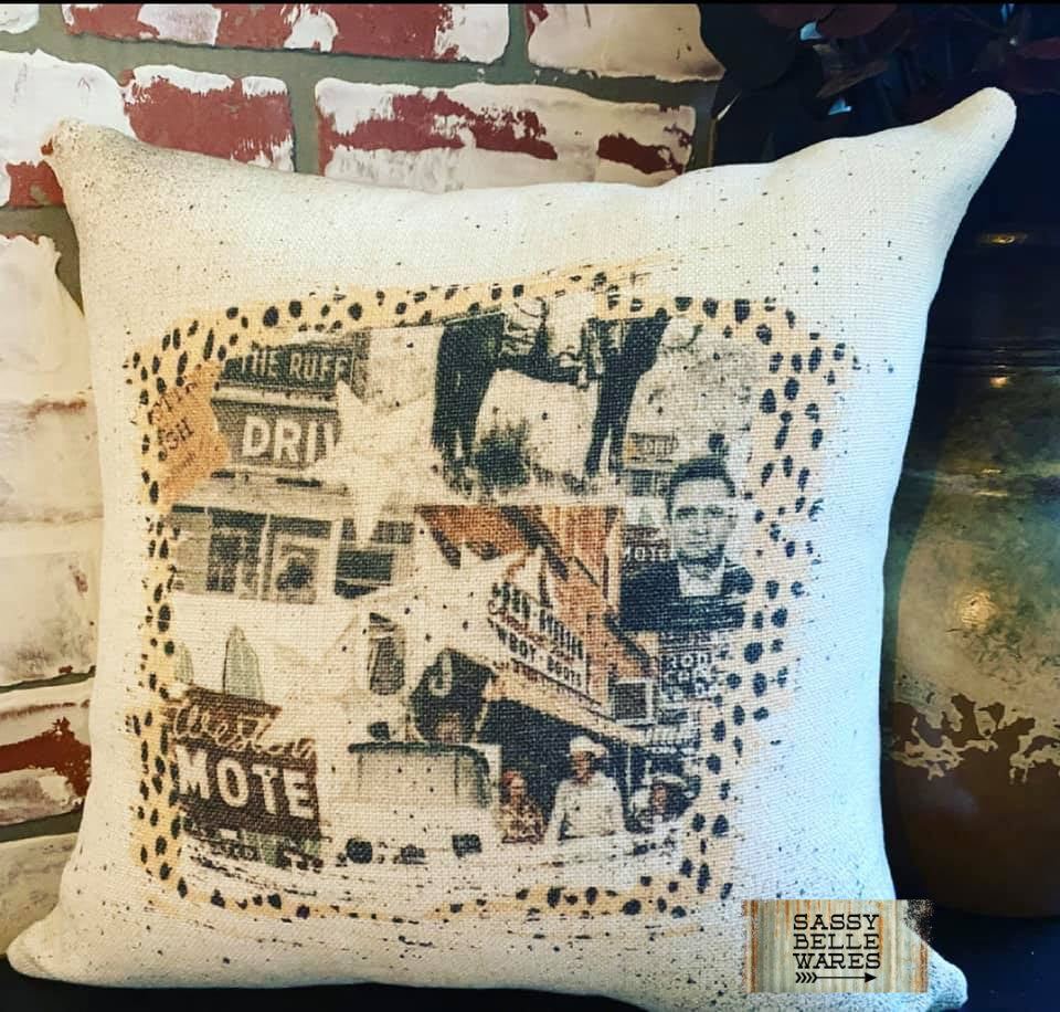 Old West Pillow Cover