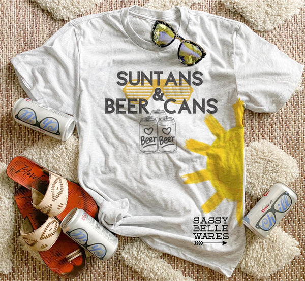 Suntans And Beer Cans Tee