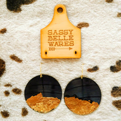 Vinyl Record Earrings